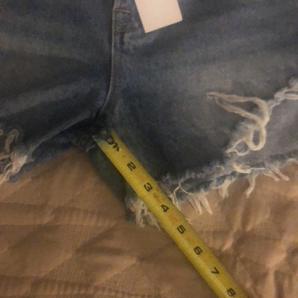Jelly Beans Blue Jean Shorts Distressed Frayed Hem - Picture 10 of 11